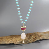Peruvian Opal Long Necklace