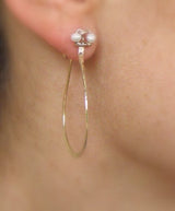 Pearl Hoop Earrings