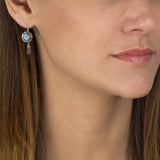 Solid Gold Labradorite Drop Earrings