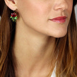 Big Statement Gemstone Drop Earrings