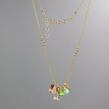 Ahava Necklace, Gold Filled Gemstone Love Necklace,  Valentines Day Gift, Mothers Day Gift, Personalized Necklace, Anniversary Gift