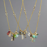 Ahava Necklace, Gold Filled Gemstone Love Necklace,  Valentines Day Gift, Mothers Day Gift, Personalized Necklace, Anniversary Gift