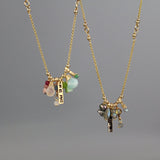 Ahava Necklace, Gold Filled Gemstone Love Necklace,  Valentines Day Gift, Mothers Day Gift, Personalized Necklace, Anniversary Gift