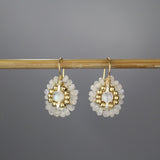 Moonstone Mandala Earrings, Small Mandala Earrings, Moonstone Jewelry, Unique Earrings, Mothers Day Gift, Moonstone Bridal Earrings