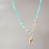 Love Necklace, Engraved Necklace, Amazonite Necklace, Letter Necklace, Wedding Gift, Silver Pendant Necklace, Custom Word Necklace