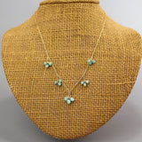 Blue Amazonite Necklace, Cluster Necklace, Layering Necklace, Bridesmaid Gift, Wedding Necklace, Layered Necklace, Amazonite Jewelry