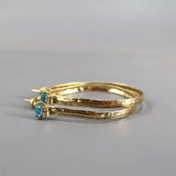 Hammered Hoop Earrings, Apatite Hoop Earrings, Gemstone Hoop Earrings, XL Hoop Earrings, Extra Large Hoops, Gold Hoop Earrings, Unique Hoops