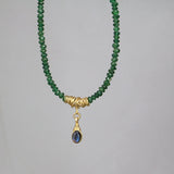 Labradorite Pendant Necklace, Eye Necklace, Aventurine Necklace, Green Gemstone Necklace, Statement Necklace, Unique Labradorite Necklace