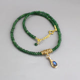 Labradorite Pendant Necklace, Eye Necklace, Aventurine Necklace, Green Gemstone Necklace, Statement Necklace, Unique Labradorite Necklace