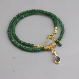 Labradorite Pendant Necklace, Eye Necklace, Aventurine Necklace, Green Gemstone Necklace, Statement Necklace, Unique Labradorite Necklace