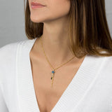 Labradorite Gold Filled Eye Necklace