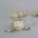 Silver Raw Diamond Stud Earrings