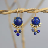 Lapis Clover Earrings
