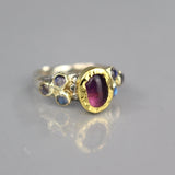 Solid Gold Amethyst Helena Ring