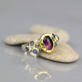 Solid Gold Amethyst Helena Ring