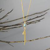 Small Labradorite Eye Necklace