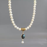 Pearl Labradorite Pendant Necklace