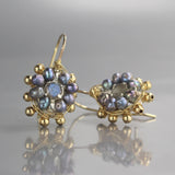 Labradorite Small Mandala Earrings