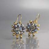 Labradorite Small Mandala Earrings