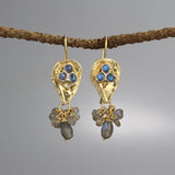 Labradorite Gold Filled Protection Earrings