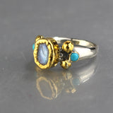 Solid Gold Moonstone Helena Ring