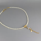 Moonstone Pearl Eye Necklace