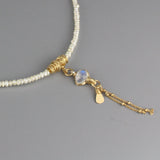 Moonstone Pearl Eye Necklace