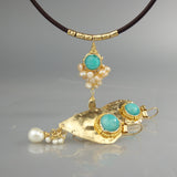 Amazonite Necklace Earrings Set