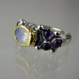 24K Gold Moonstone Caterina Ring