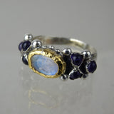 24K Gold Moonstone Caterina Ring