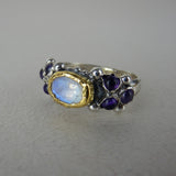 24K Gold Moonstone Caterina Ring