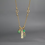 Personalized Green Emerald Purity Necklace