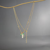 Personalized Green Emerald Purity Necklace