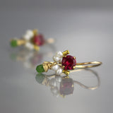 Pink Zircon Petite Dancer Earrings