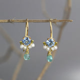 Light Blue Petite Dancer Earrings