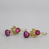 Pink Citrine Petite Dancer Earrings