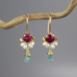 Pink Zircon Petite Dancer Earrings