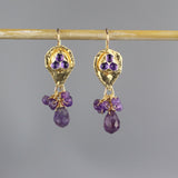 Amethyst Protection Earrings and Necklace