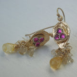 Cubic Zirconia Protection Earrings
