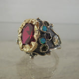 9K Gold Cubic Zirconia Queen Ring