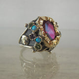 9K Gold Cubic Zirconia Queen Ring