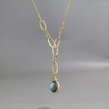 Reversible Gemstone Link Necklace
