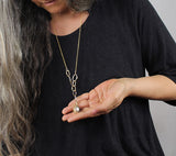 Reversible Gemstone Link Necklace