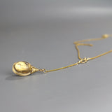 Reversible Gemstone Pendant Y Necklace