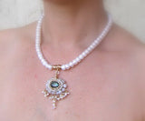 Labradorite Gold Filled Chakra Necklace