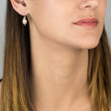 Rose Quartz Wire Wrapped Earrings