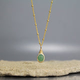 Dainty Gemstone Pendant Necklace