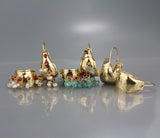 Apatite Ruby Hoop Earrings