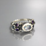 Silver Moonstone Caterina Ring