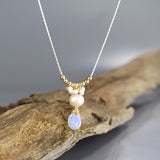 Pearl Opalite Drop Necklace